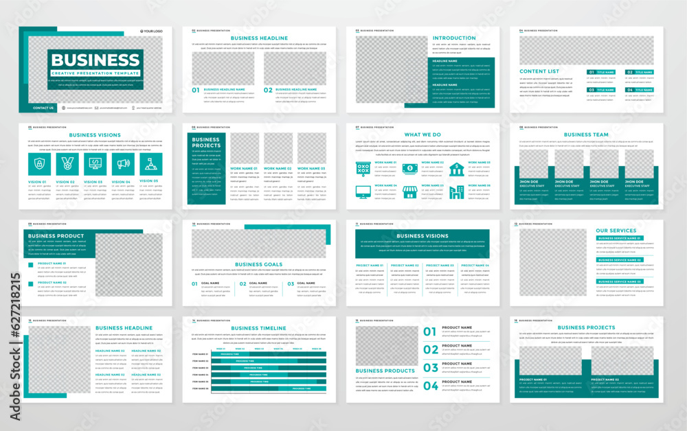 business presentation template editable vector design business presentation template editable vector design