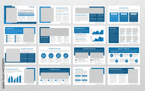 business presentation template editable vector design