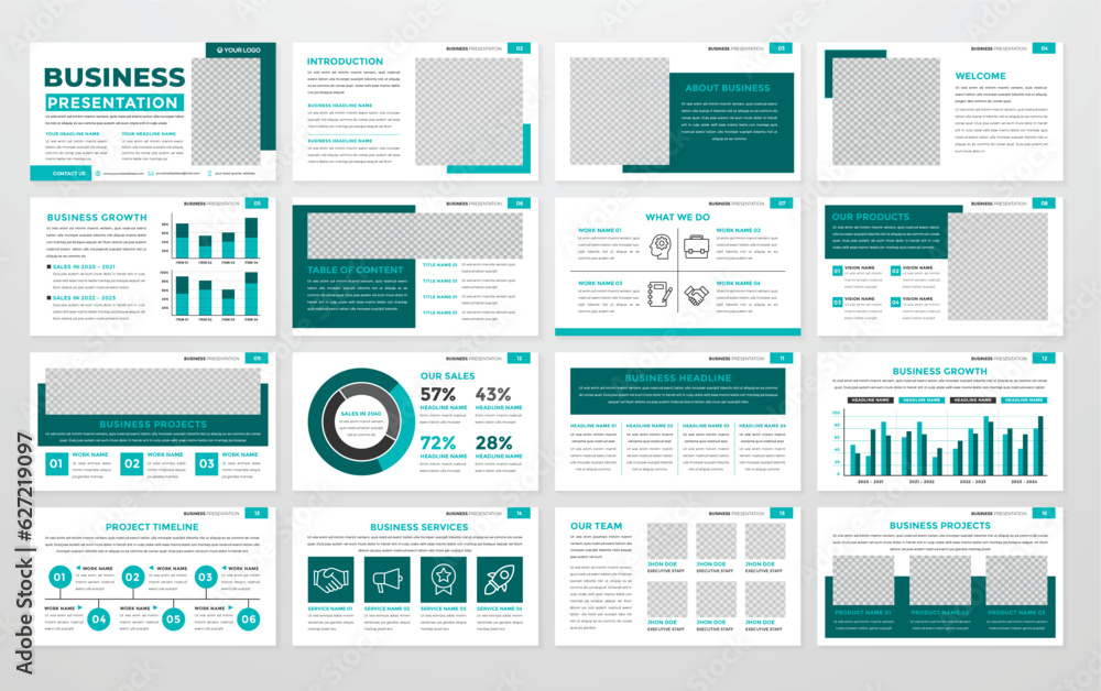 business presentation template editable vector design business presentation template editable vector design