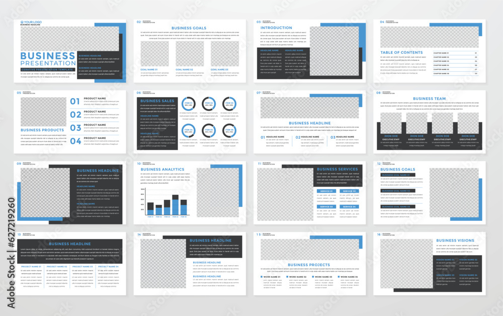 business presentation template editable vector design business presentation template editable vector design