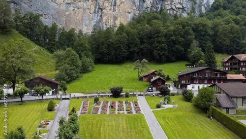 Wallpaper Mural Lauterbrunnen village. Torontodigital.ca