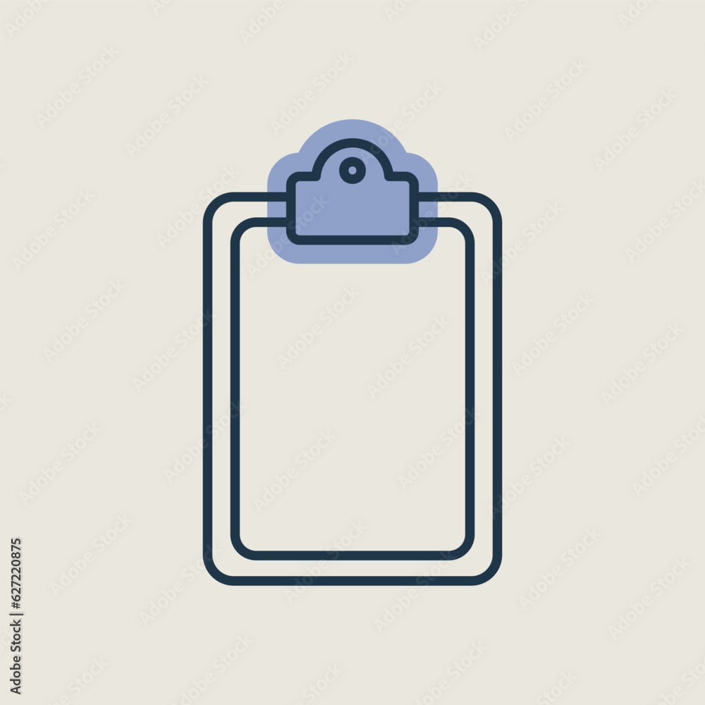 Clipboard outline icon. Workspace sign Clipboard outline icon. Workspace sign