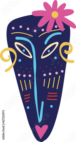 Vibrant Strange ugly Halloween characters. Cute bizarre comic characters in modern flat hand drawn style