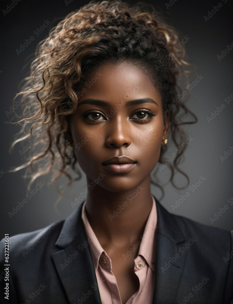 Portrait of a young african american businesswoman Portrait of a young african american businesswoman