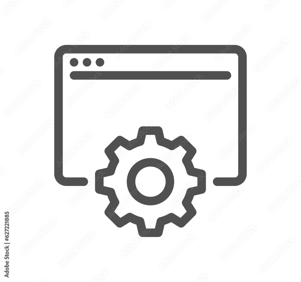 Setup and settings related icon outline and linear vector. Setup and settings related icon outline and linear vector.