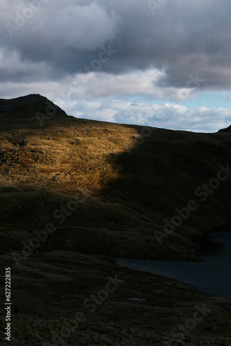 sunset in the mountains