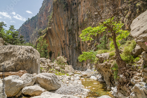 View of The Samaria Gorge, Crete, Greece