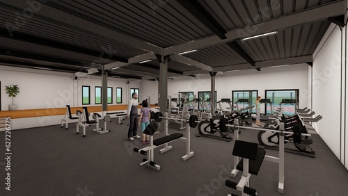 interior of a gym