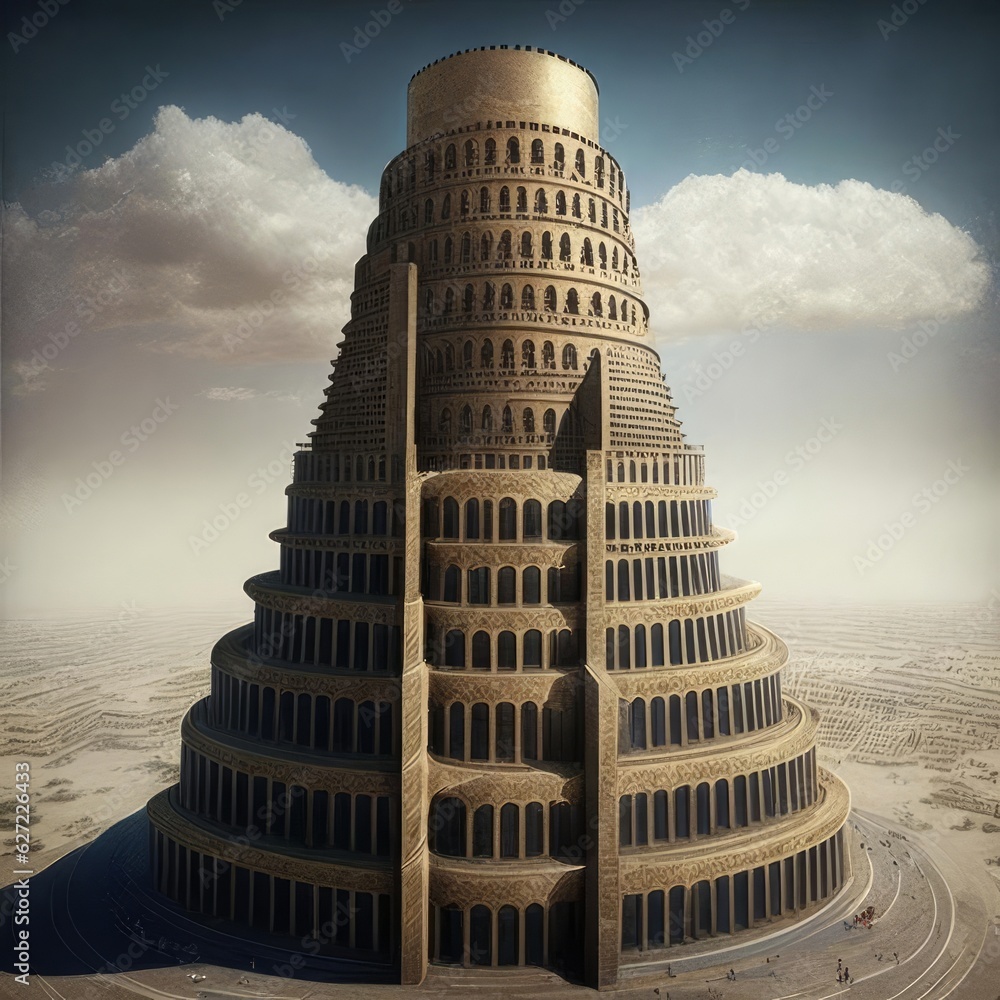 Tower of Babel in the desert.