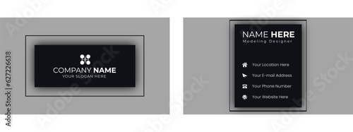 Minimal Blue Business Card Design
