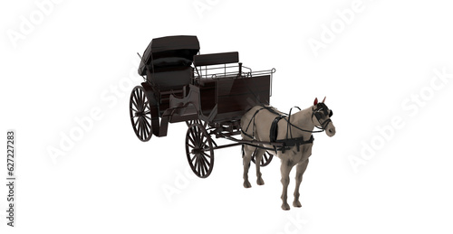 Fotomurale carriage with horse