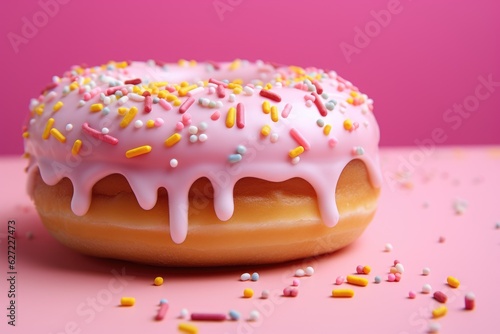 donuts with glaze and candy topping