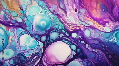 background with liquid paint in bright colors