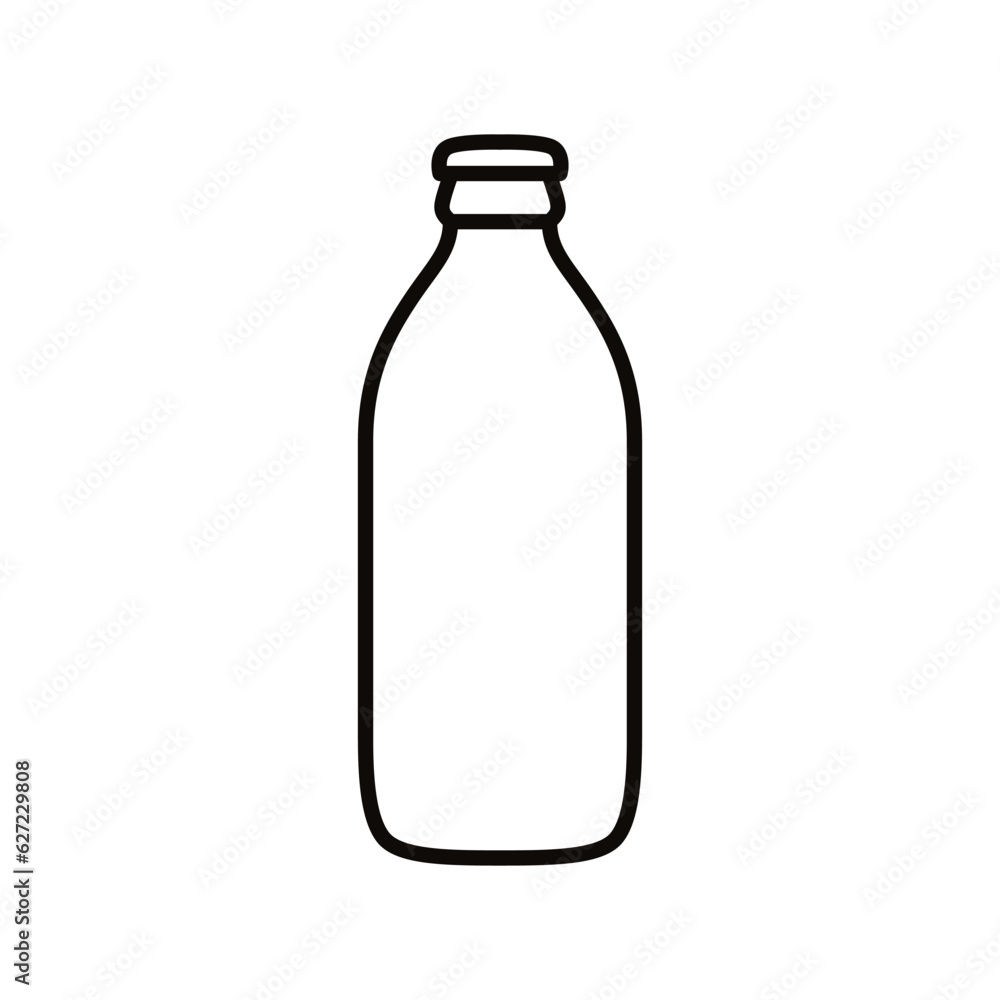 Bottle icon vector. Bottle for water illustration sign. Bottle of alcohol symbol or logo.