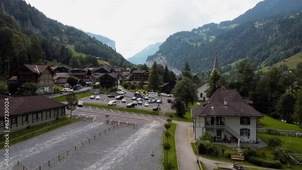 Lauterbrunnen village. Lauterbrunnen village.