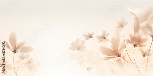 abstract gentle light beige background with a faint, abstract floral motif.