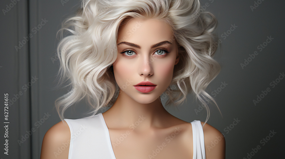 fashion beauty modern women's health care Glamorous skin care and make-up, glamorous makeup lip color lipstick, sexy seductive eyelashes, skin trend, eye shadow, skin care, stylish beauty.