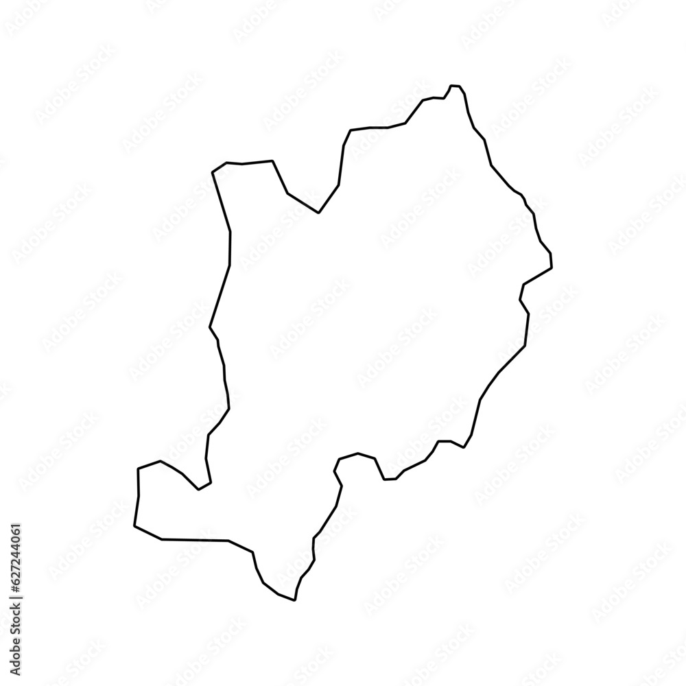 Ebonyi state map, administrative division of the country of Nigeria. Vector illustration.