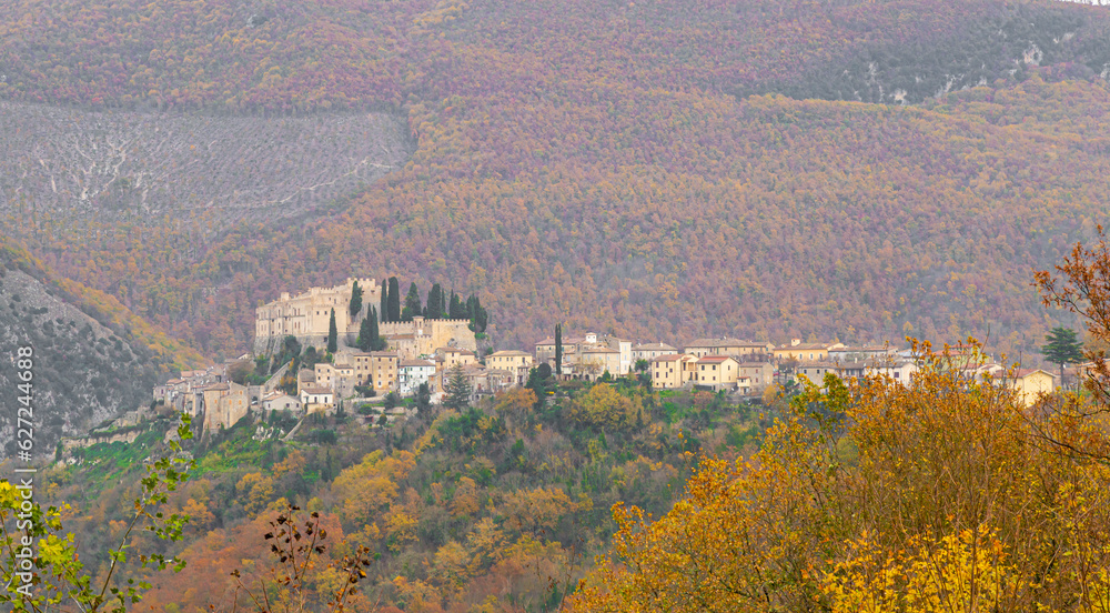 The landscape at Rocca Sinibalda.