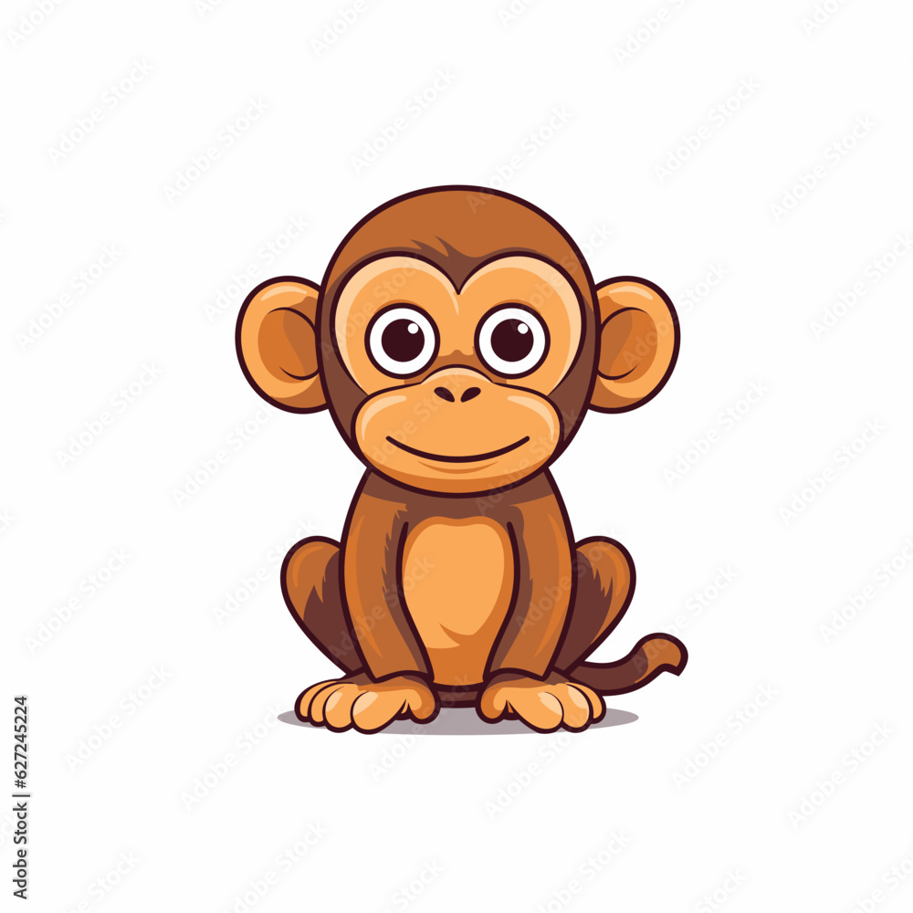 Fototapeta premium Monkey vector illustration
