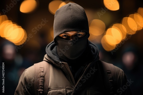 Masked Criminal - Thief - AI Generated