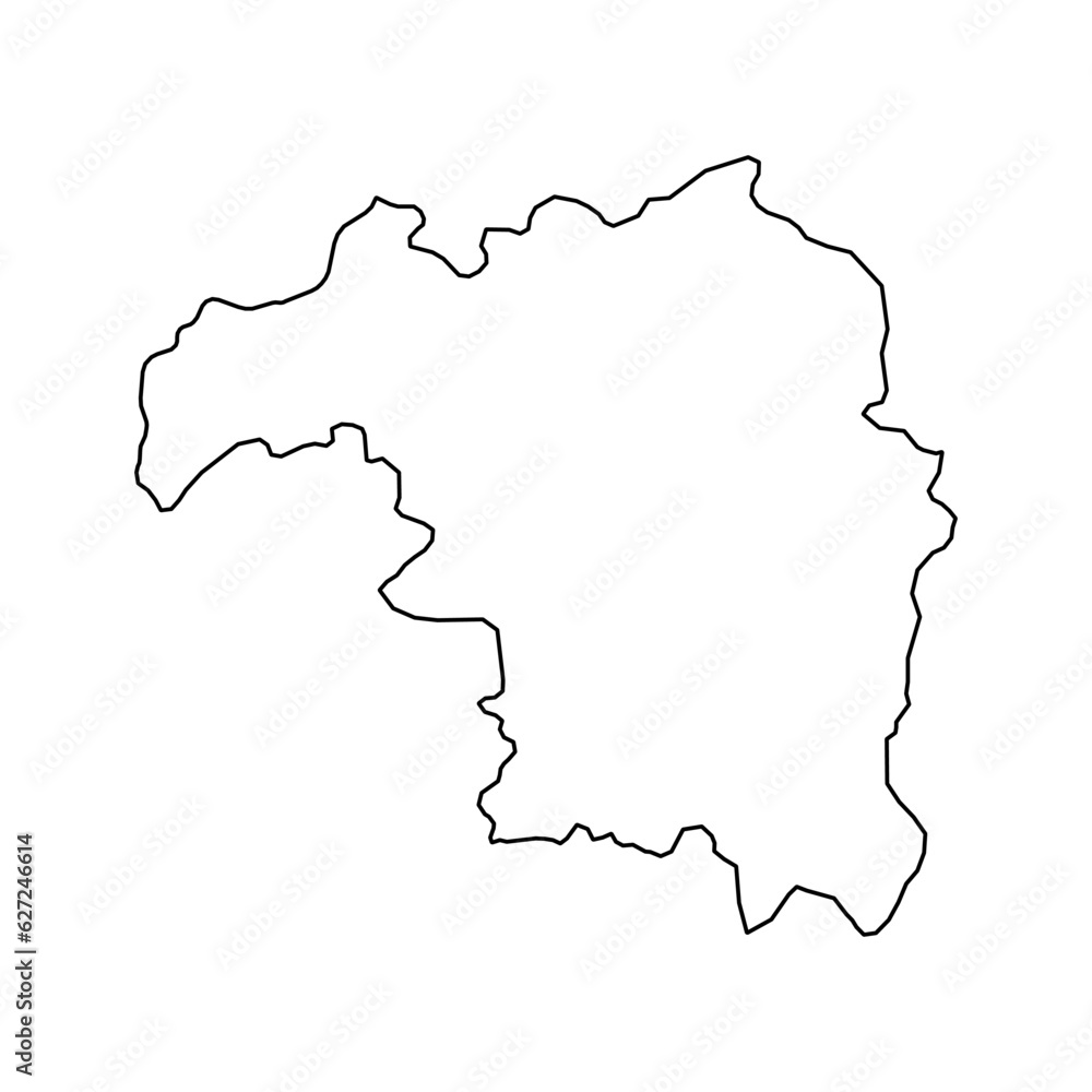 Kaduna state map, administrative division of the country of Nigeria. Vector illustration.