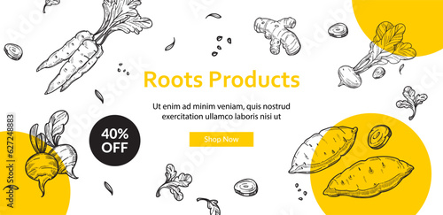 Root products seasonal food for sale online shop