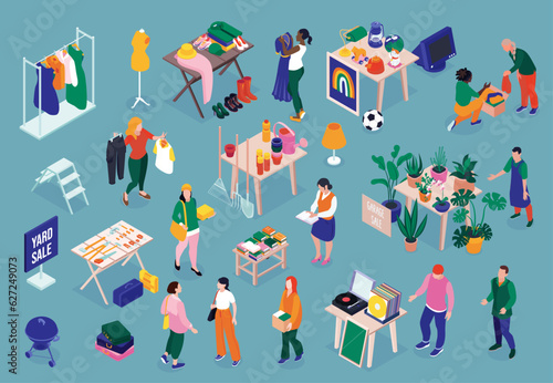 Garage Sale Isometric Set