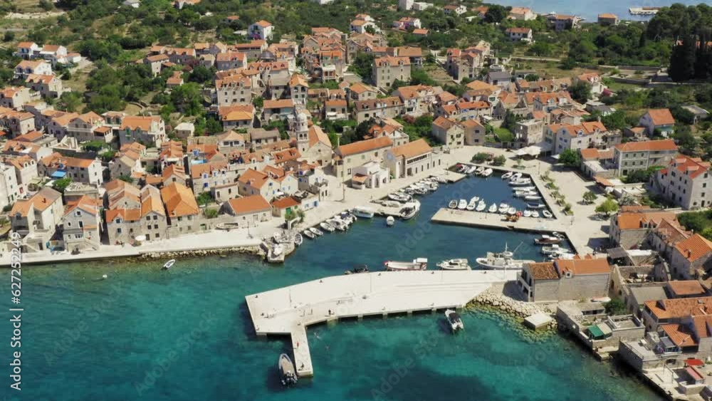 Sepurine town on Prvic Island, the Adriatic Sea in Croatia Sepurine town on Prvic Island, the Adriatic Sea in Croatia