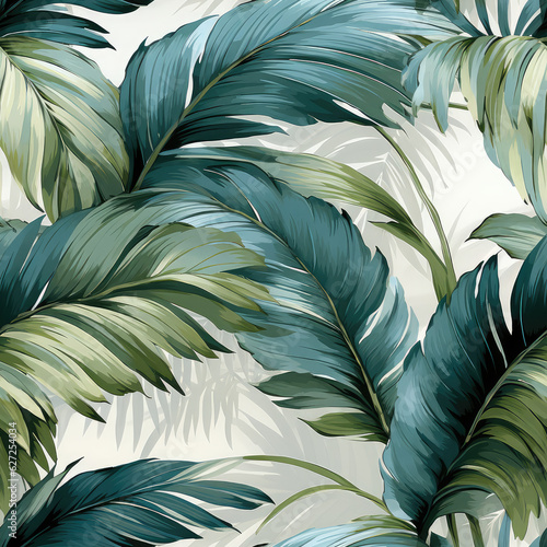 Tropical leaves repeat pattern