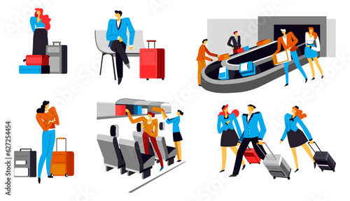 Babbage claim in airport, people wait by carousel