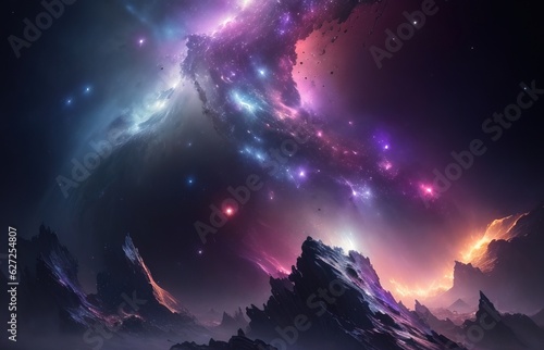 Space Nebula, Galaxy Background