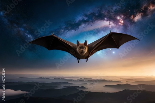bat in the sky