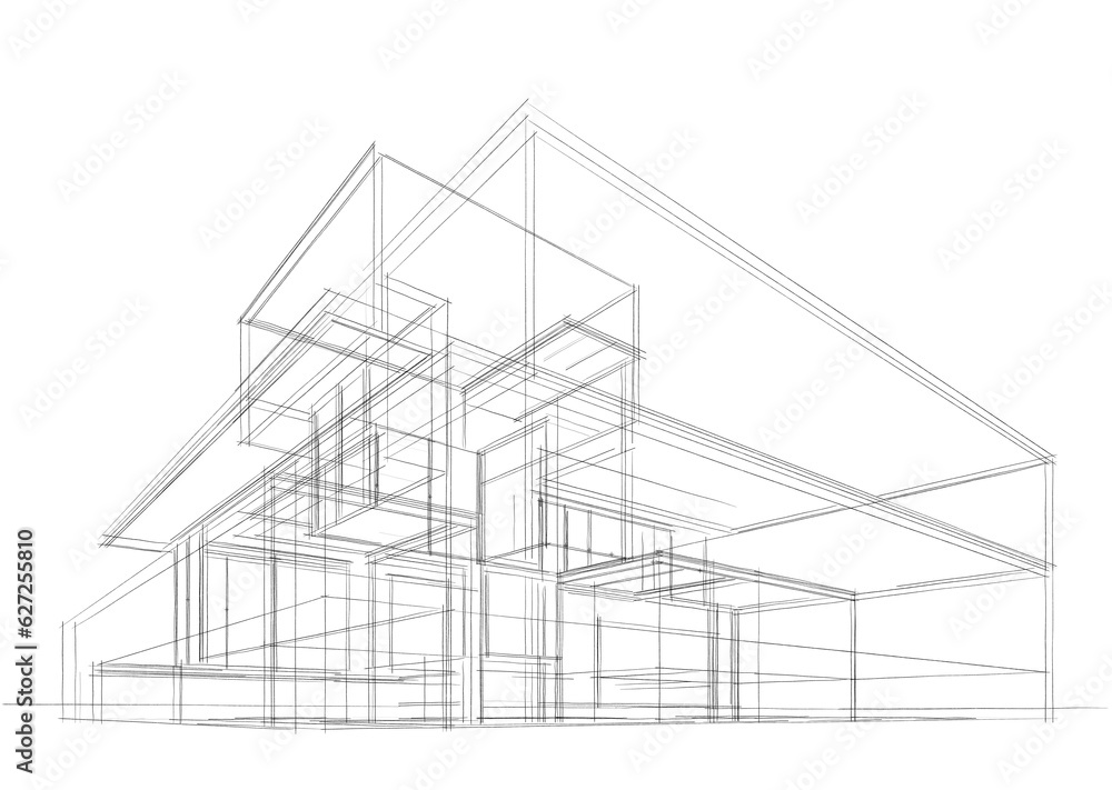 house building sketch architecture 3d house building sketch architecture 3d