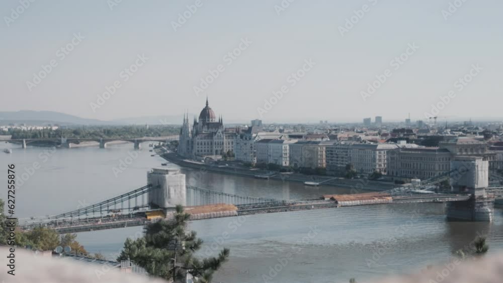 Budapest bridge with parliament Budapest bridge with parliament