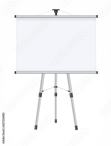 Horizontal screen for a projector or an advertising banner. Isolated on white background. Vector