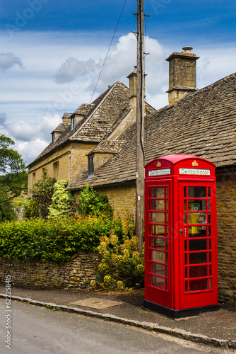Phone booth, Upper Slaughter, The Costwolds, England