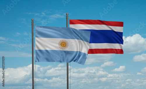 Thailand and Argentina flag