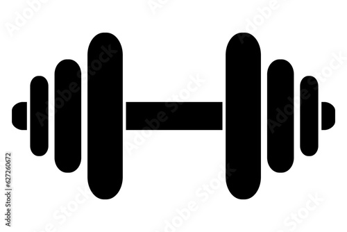 simple silhouette vector dumbbell, dumbel, dumbbel, isolated on white