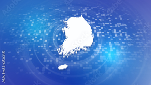 South Korea 3D Map on Minimal Corporate Background
Multi Purpose Background with Ripples and Boxes with 3D Country Map
Useful for Politics, Elections, Travel, News and Sports Events
