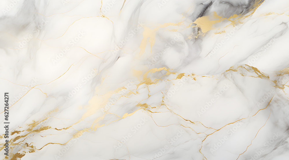 Naklejka premium White gold marble texture pattern background with high resolution design for cover book or brochure, poster, wallpaper background or realistic business