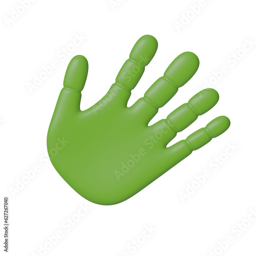 Hands icon 3d illustration
