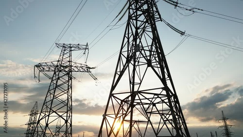 An electrical grid control center monitoring energy flow across the region.