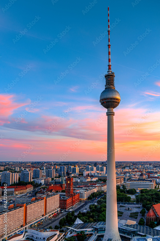 Fototapeta premium Sonnenuntergang über Berlin