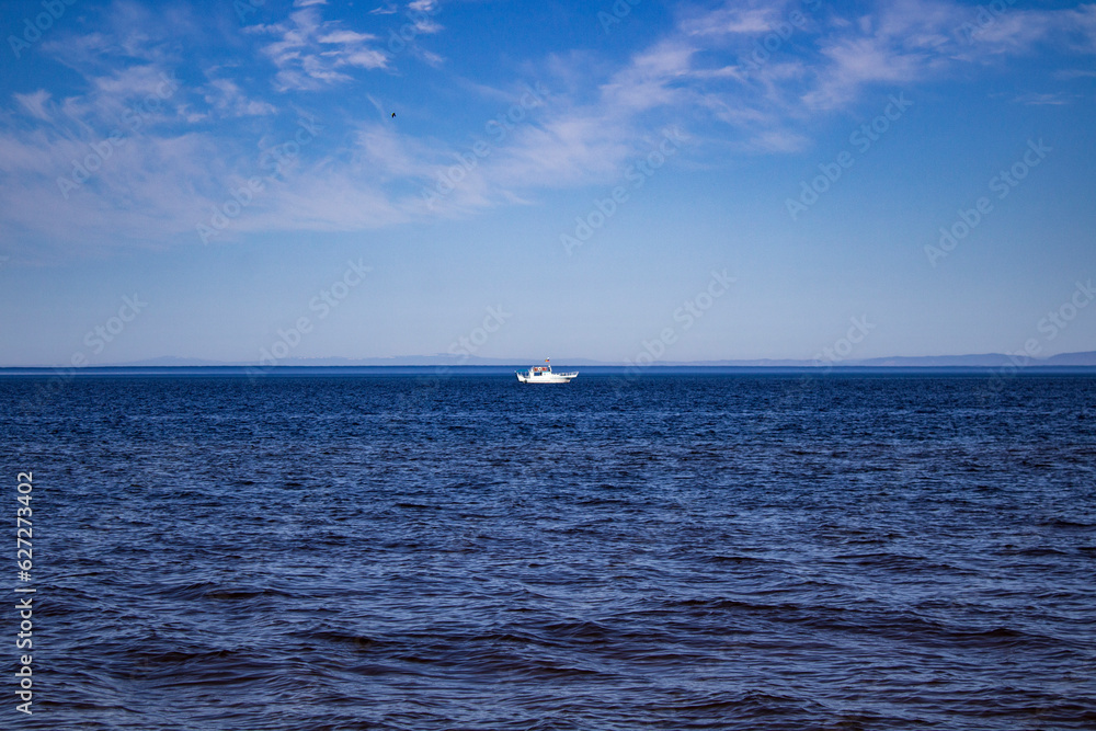 boat on the Baikal lake