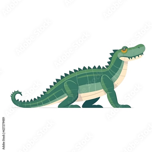 a cartoon of a green reptile © Dumitru