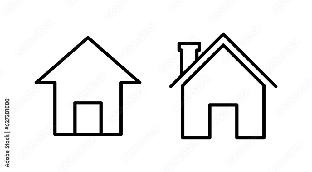 Home icon vector. House vector icon Home icon vector. House vector icon