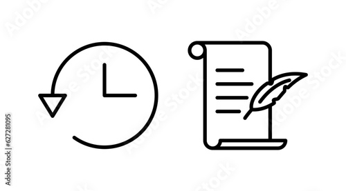 History icon vector. redo history icon