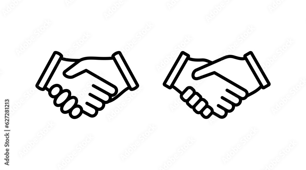 Hand shake icon vector. business handshake. contract agreement. partnership Hand shake icon vector. business handshake. contract agreement. partnership