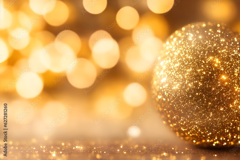 golden christmas balls on red background golden christmas balls on red background